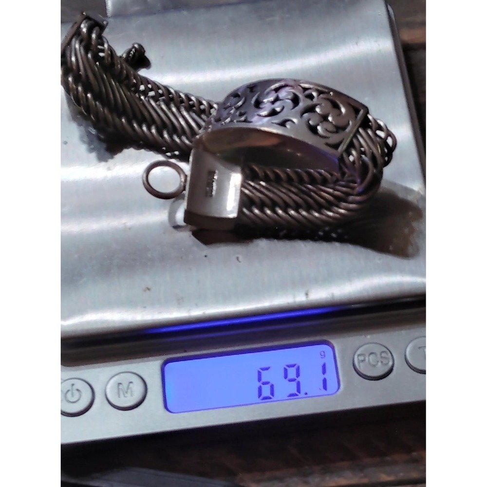 Lois Hill Toggle Bracelet 7.5 In Womens Sterling Silver 925 Indonesia 69.1g